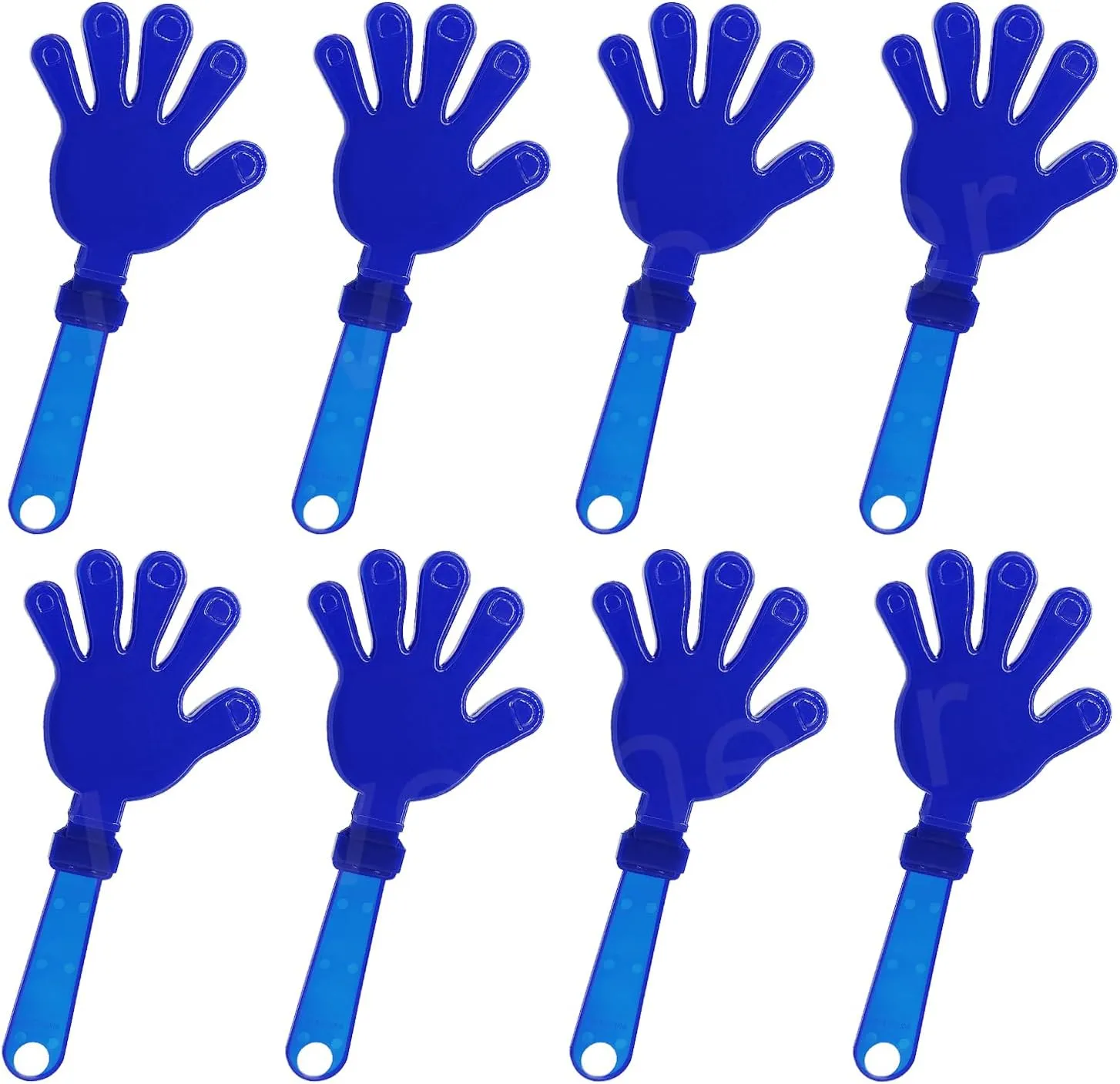 Lovecheer 8 Pack Gaint Hand Clappers Noisemakers 11" Plastic Hands Clapper Noise Makers for Adults Team Spirits Sporting Events Dance Cheerleading