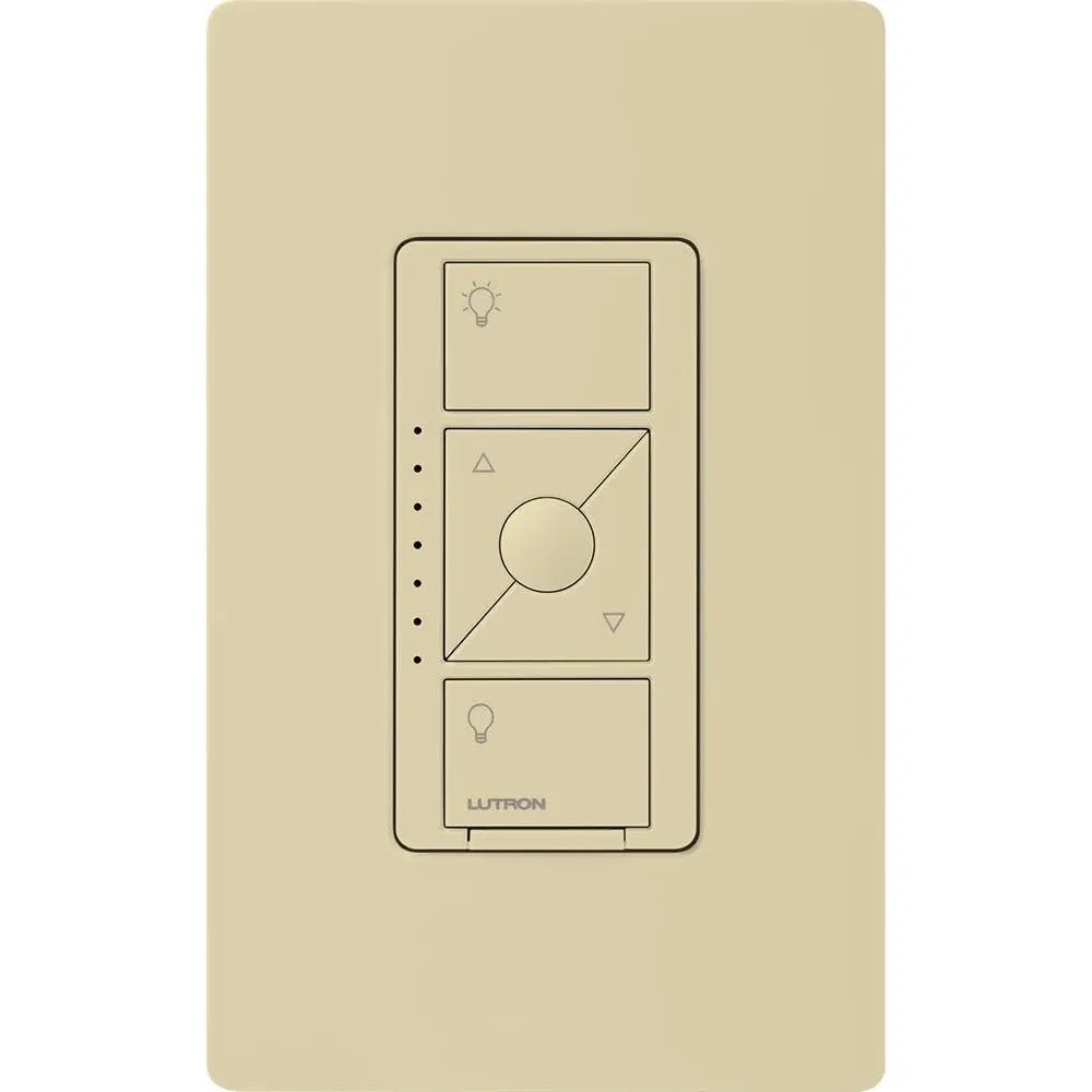 Lutron Caseta Original Smart Dimmer Switch ELV  (Lutron Hub Required), 250W LED, Single-Pole/3-Way, Neutral Required, PD-5NE-IV, Ivory