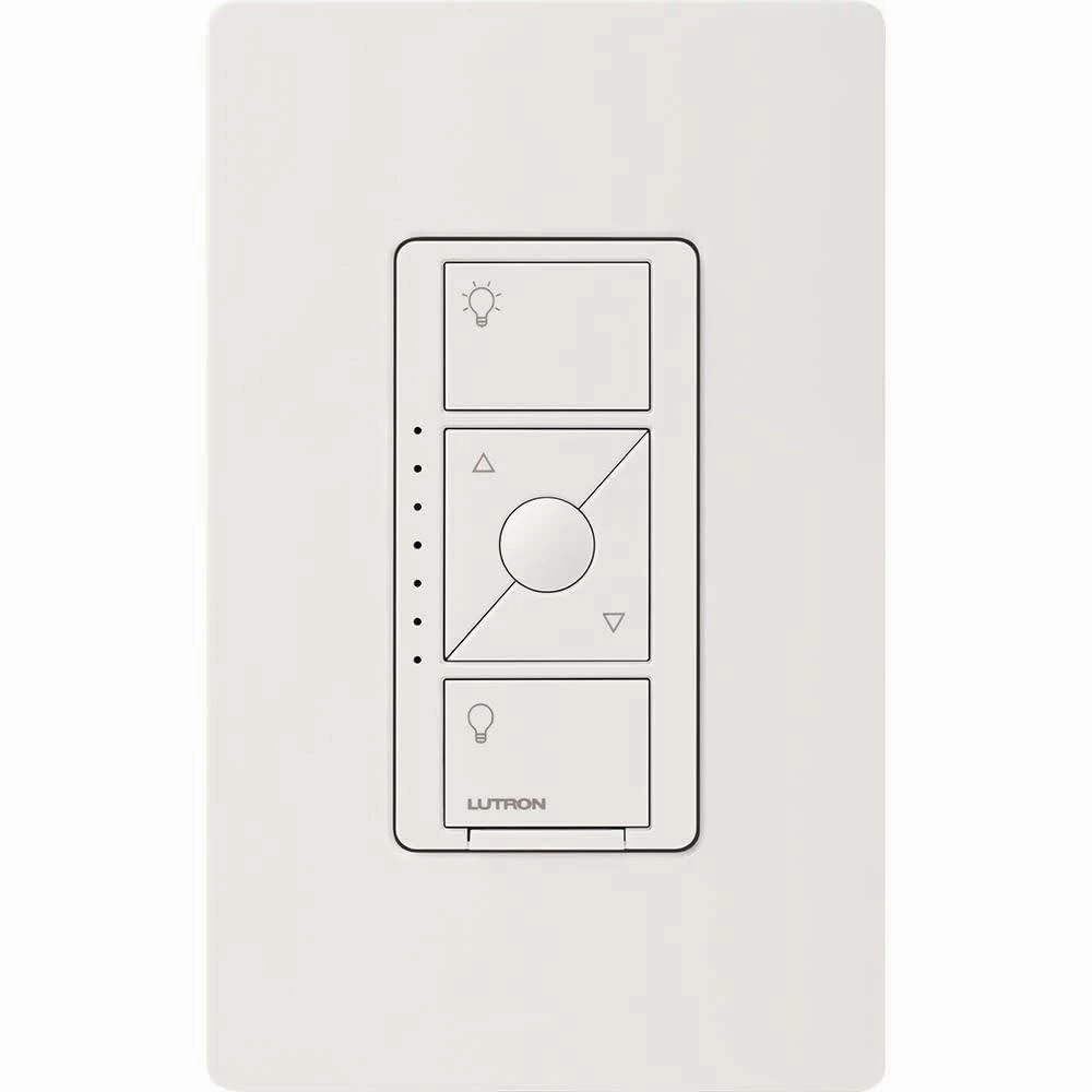 Lutron Caseta Original Smart Dimmer Switch ELV  (Lutron Hub Required), 250W LED, Single-Pole/3-Way, Neutral Required, PD-5NE-LA, Light Almond