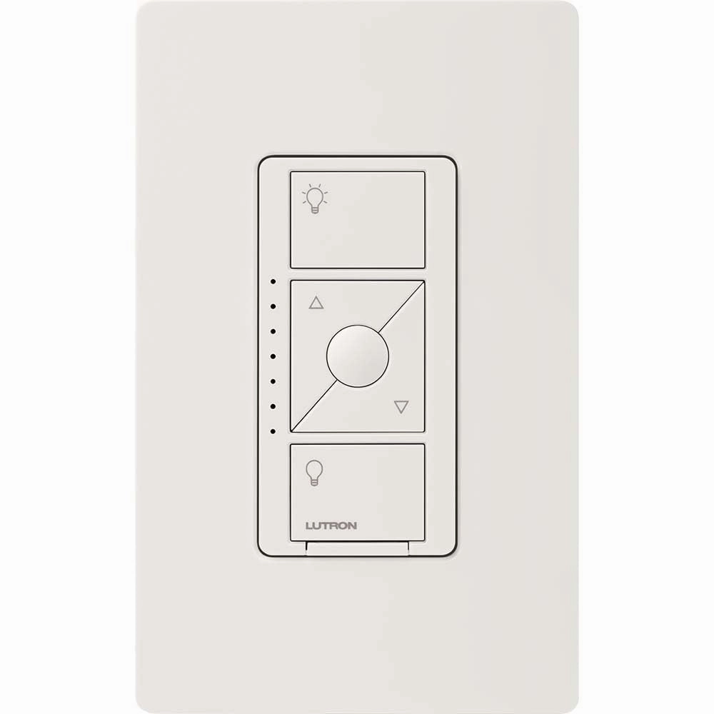 Lutron Caseta Original Smart Dimmer Switch ELV  (Lutron Hub Required), 250W LED, Single-Pole/3-Way, Neutral Required, PD-5NE-LA, Light Almond