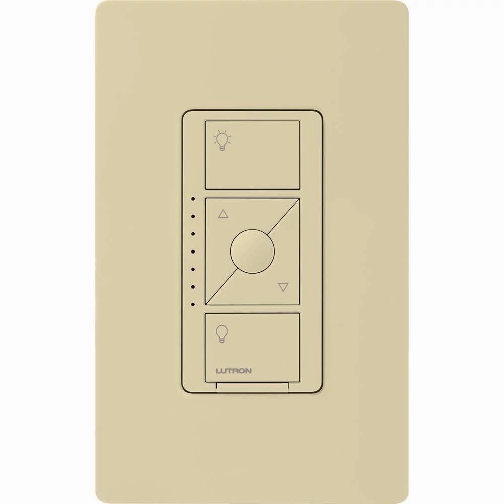 Lutron Caseta Original Smart Dimmer Switch ELV  (Lutron Hub Required), 250W LED, Single-Pole/3-Way, Neutral Required, PD-5NE-LA, Light Almond
