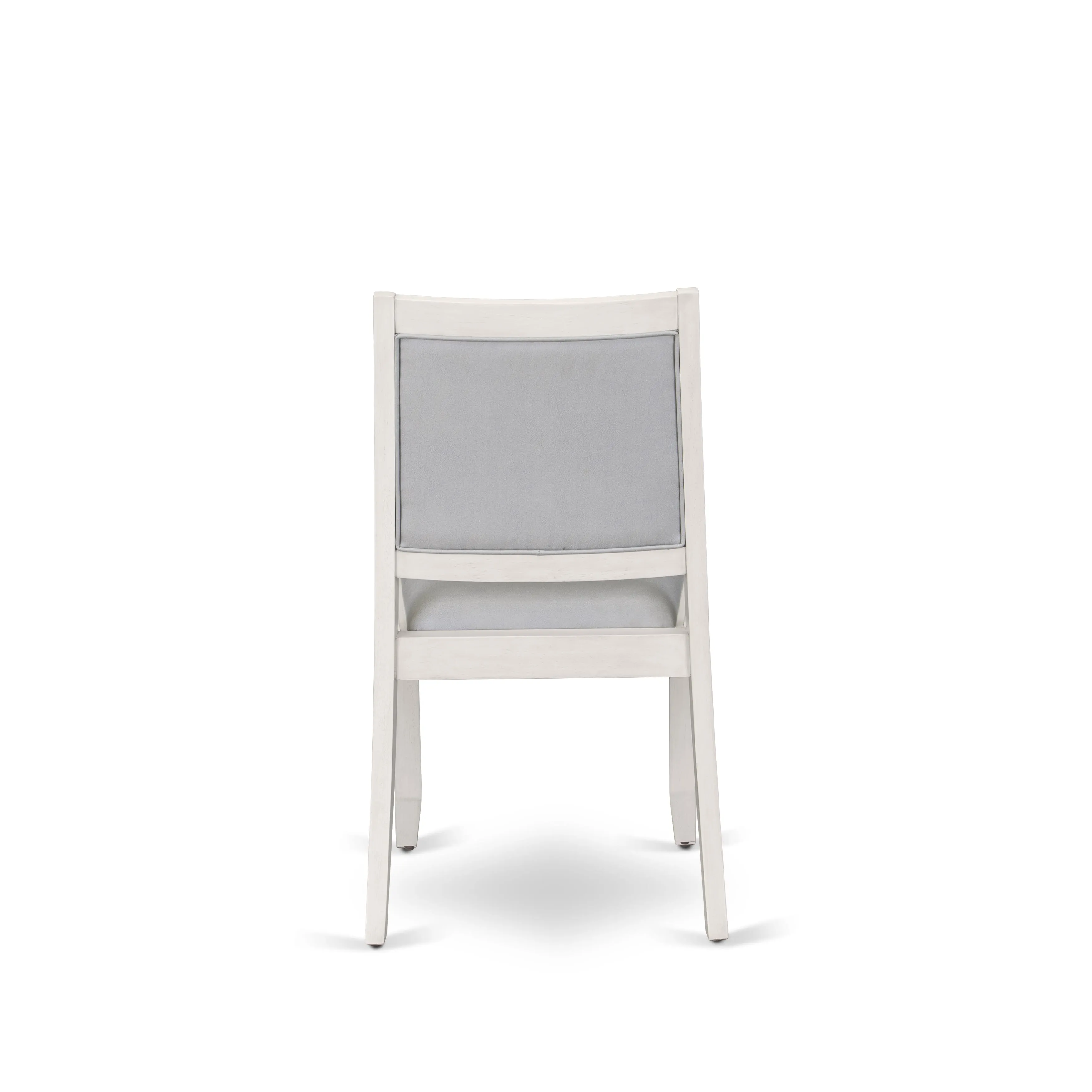 Luxe by East West Furniture X02X2-20W-27 -5 Pieces Extendable Dining Set Includes a Rectangle Kitchen Table, 2 Stackable Chairs and 2 Modern Benches, Antique White