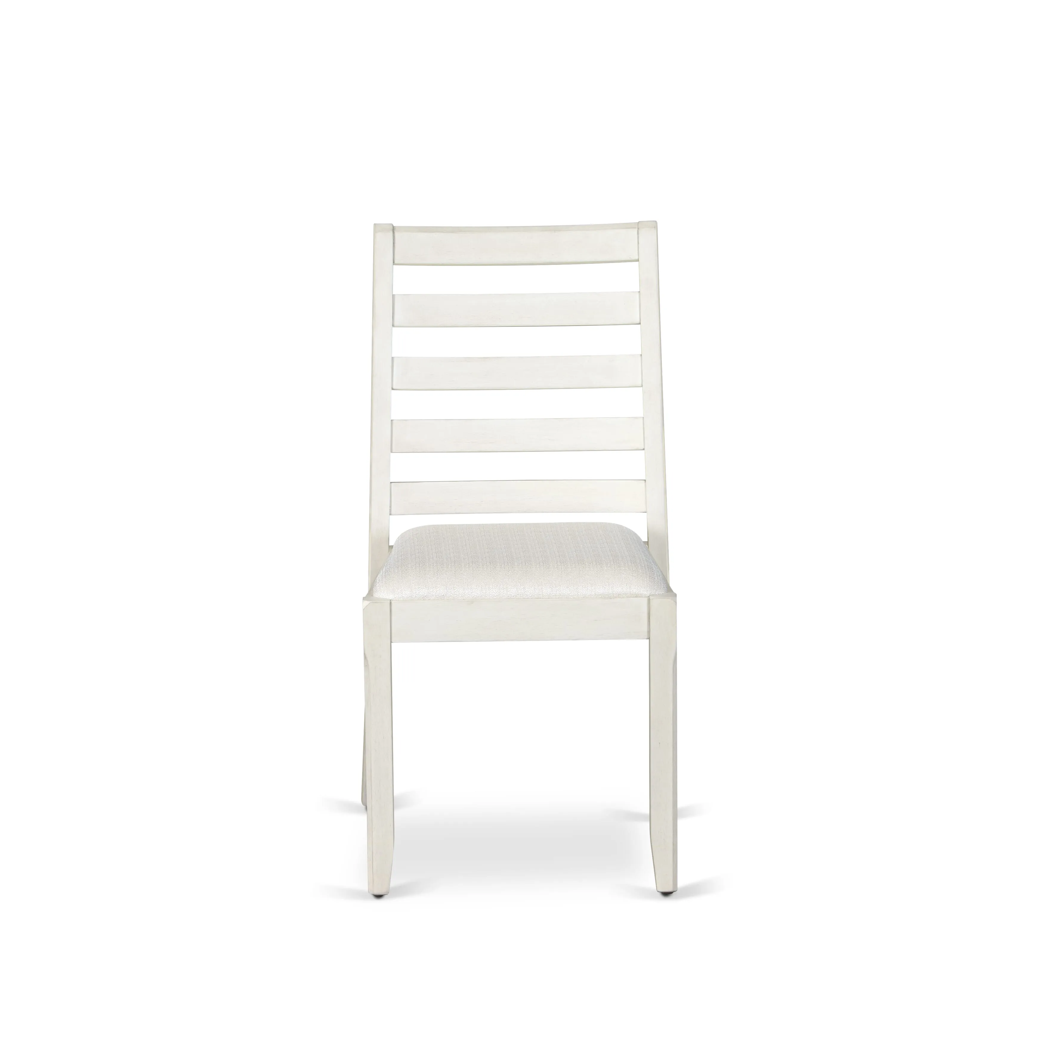 Luxe by East West Furniture X07X1-B0W-01 9 Pieces Extendable Dining Set Includes a Rectangle Kitchen Table and 7 Stackable Dining Chairs and 1 Modern Bench, Antique White