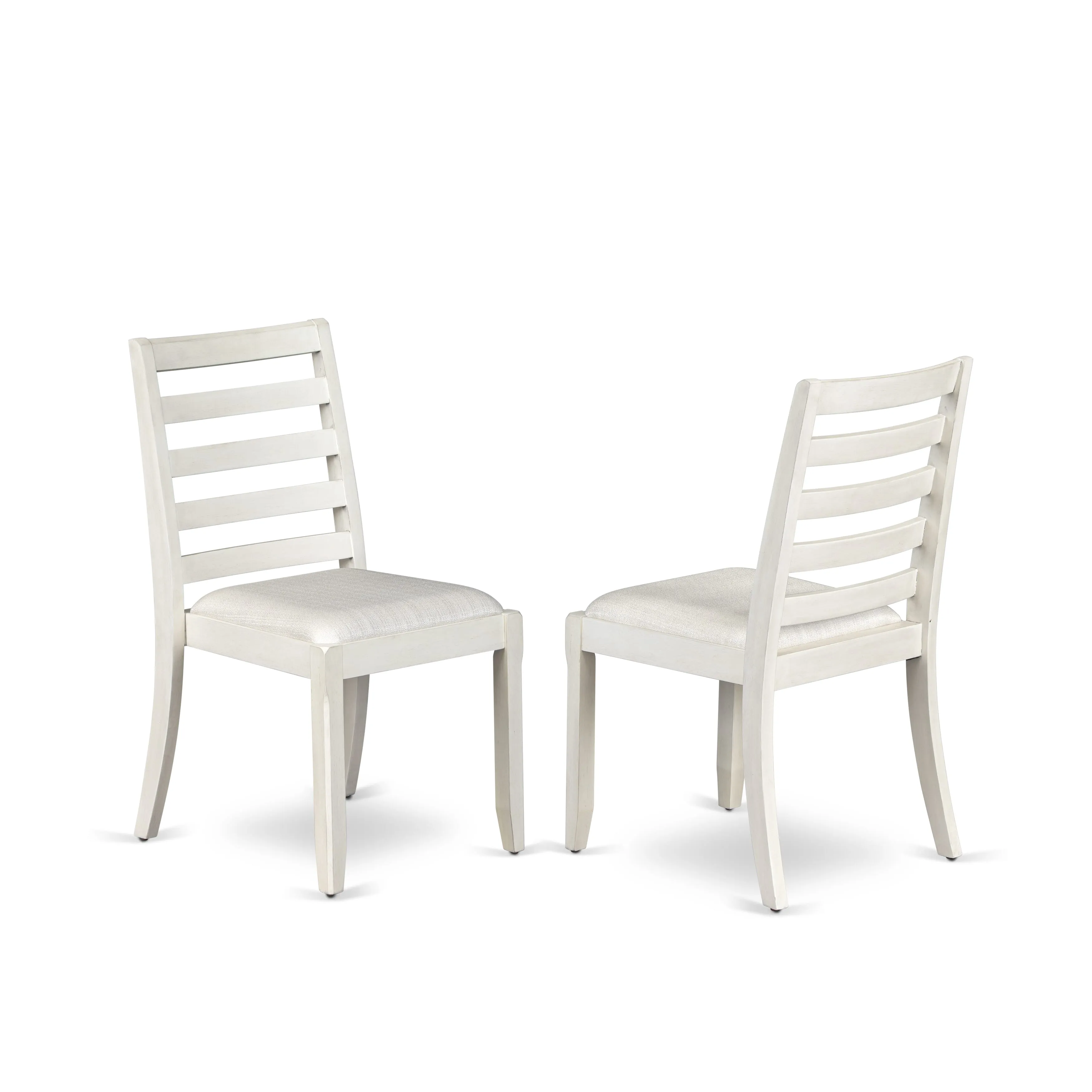 Luxe by East West Furniture X07X1-B0W-01 9 Pieces Extendable Dining Set Includes a Rectangle Kitchen Table and 7 Stackable Dining Chairs and 1 Modern Bench, Antique White