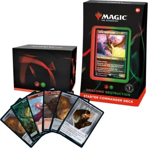 Magic: The Gathering Starter Commander Deck – Draconic Destruction (Red-Green) | Ready-to-Play Deck for Beginners and Fans | Ages 13  | Collectible Card Games