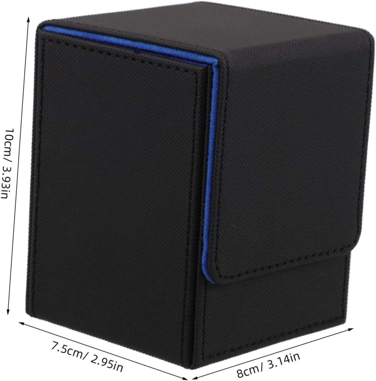 Magnetic Card Storage Box with Vertical Insert for Easy Access Card Deck Organizer