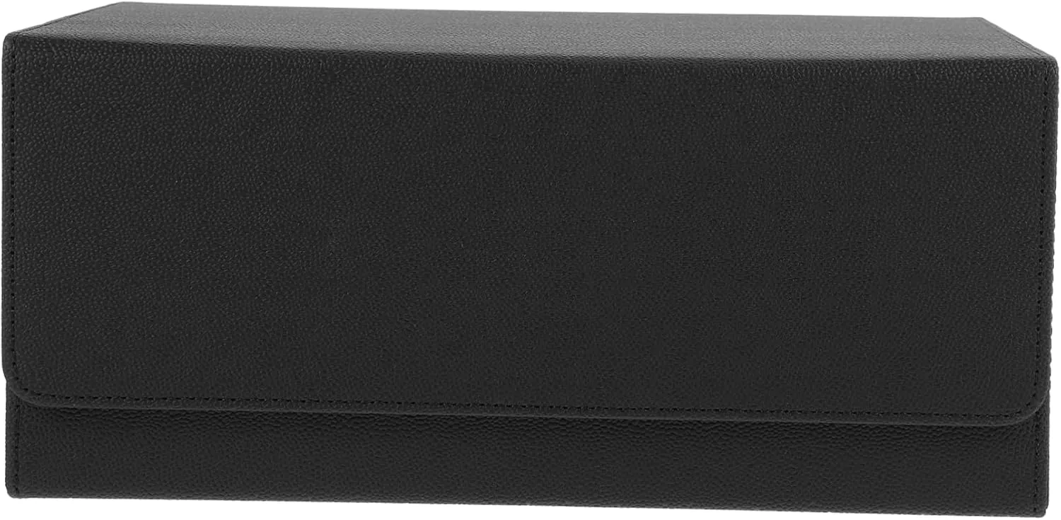 Magnetic Closure Trading Card Storage Box Wear-Resistant Leather Card Case Compact Scratch-Resistant Design for Secure Storage Luxurious Appearance