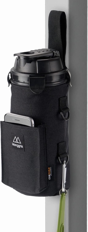 Magnetic Water Bottle Holder - Built-in Magnet for Easy Attachment to Exercise Equipment - Multi-Purpose - with Sling - Waterproof - Cordura Used Durability