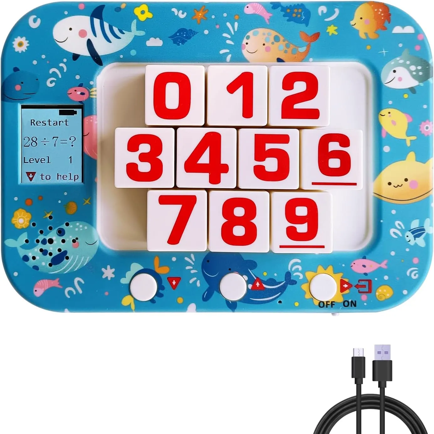 Math Education Machine Multiplication Game Learning & Education Toys Learning Pad Math Games for Kids,Ages 3 