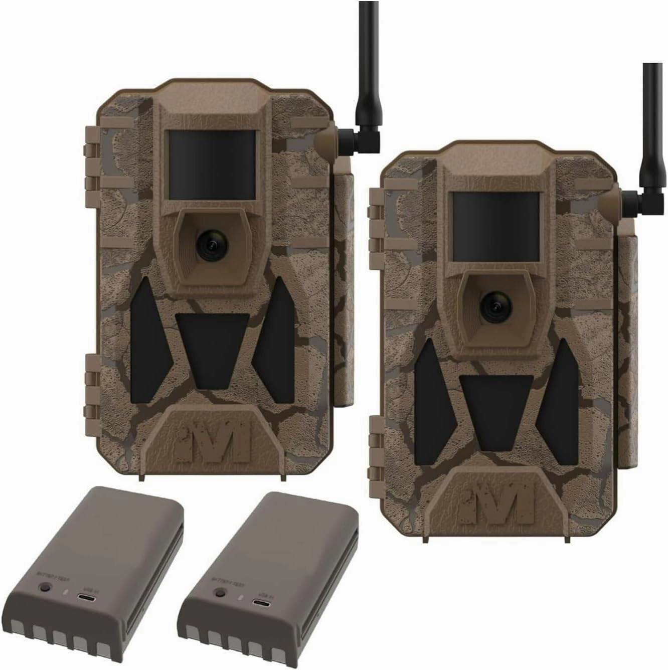 Matrix 2.0 Power Pack 36MP Cellular Trail Camera Bundle with 32 GB Memory Card and Card Reader (6 Pack)