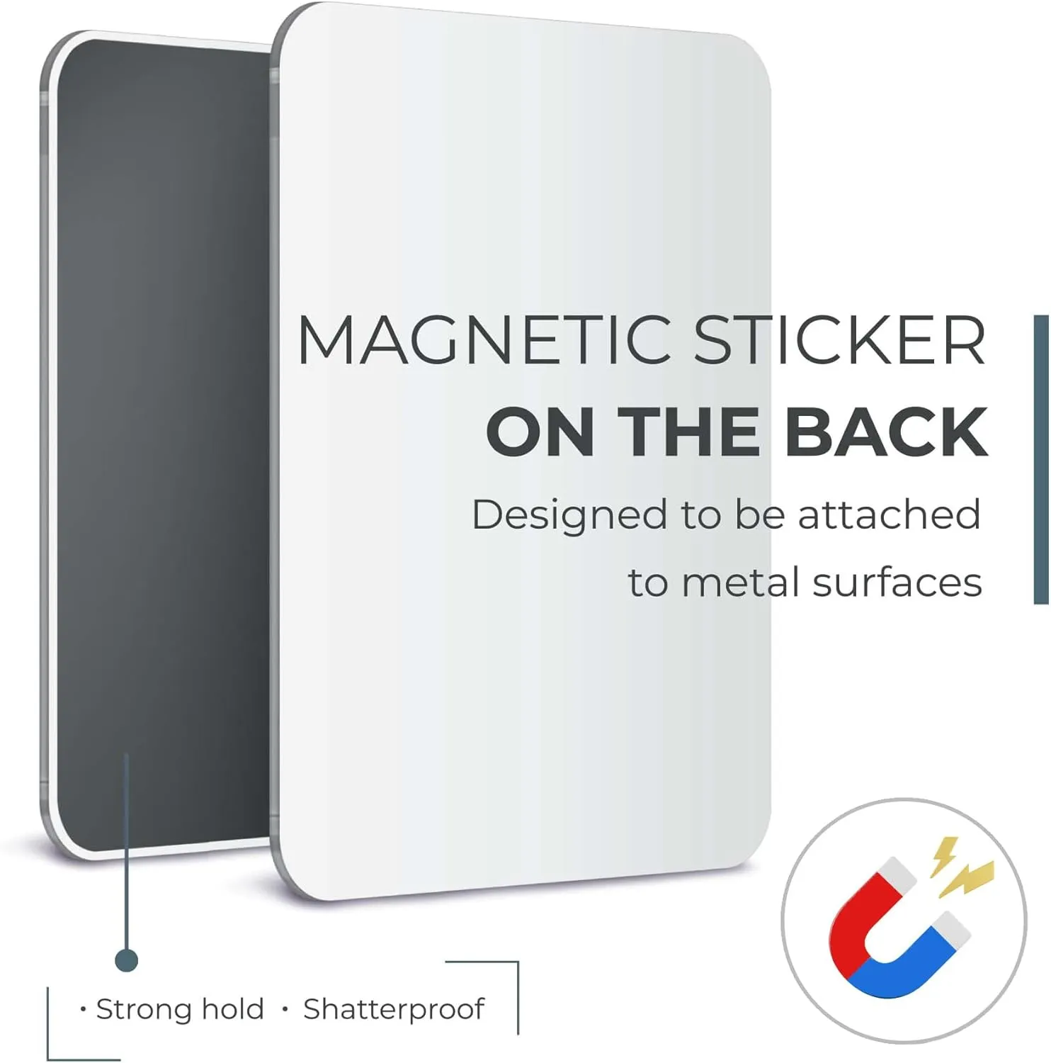 Mavoro Frameless Unbreakable Acrylic Mirror | 7x9in Kids Safety Mirror (2 Pack)