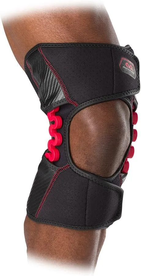 McDavid NRG Light Knee Brace Wrap w/Spring Hinges, Injury Recovery Support, Pain, Fits Left or Right Leg
