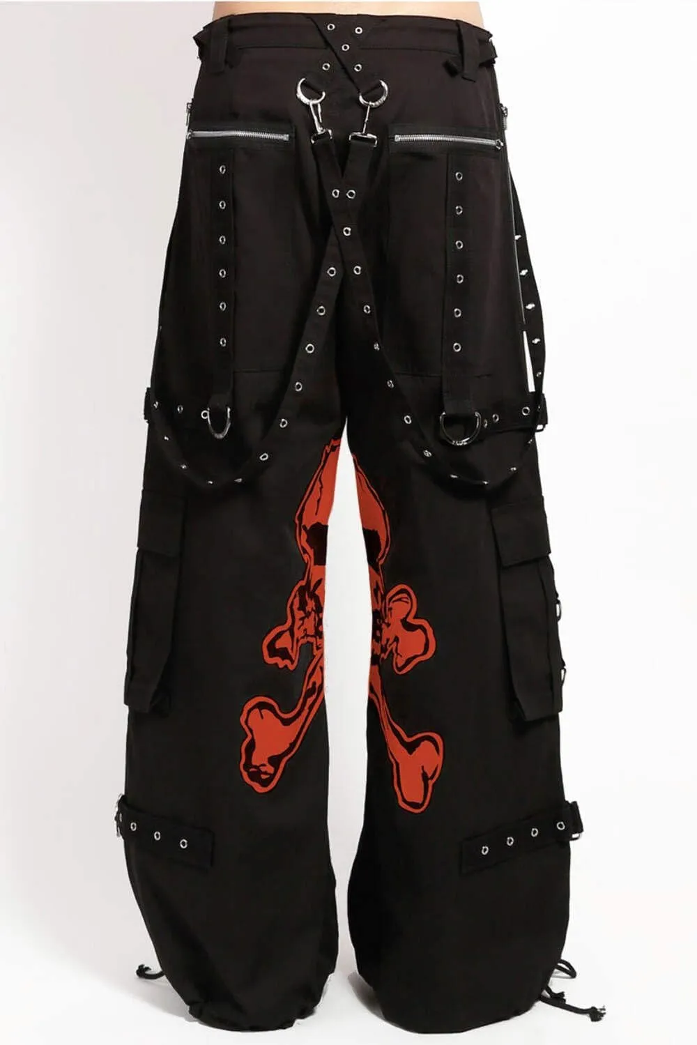 Mega Skull Pants [Black/RED]