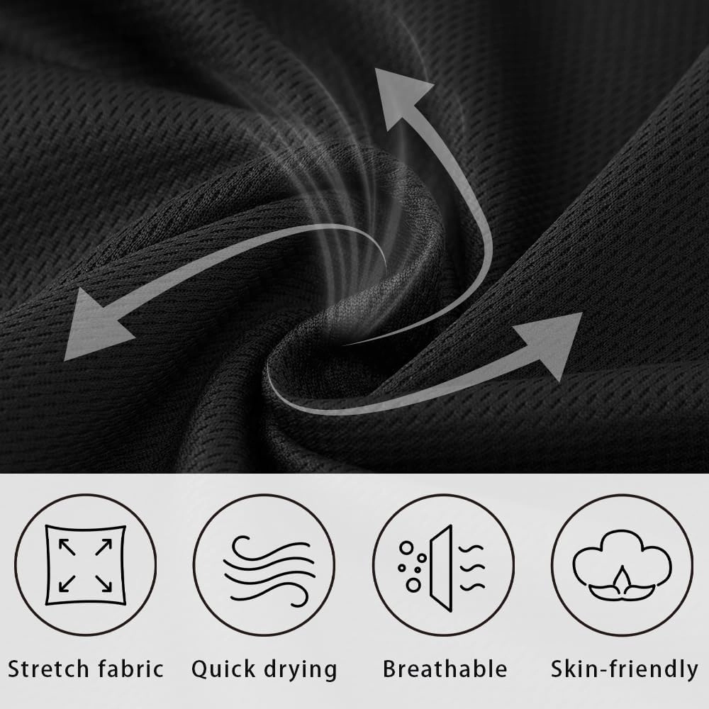 Men's 5" Inseam Mesh Workout Shorts 5-Pack – Lightweight, Breathable Athletic Shorts for Gym, Sports & Daily Wear
