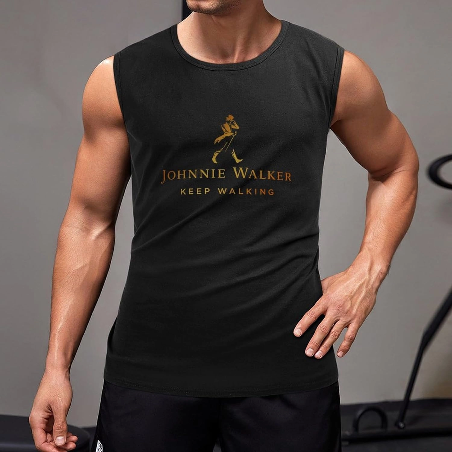 Men's Sports Personality Sleeveless Sweatshirt Gym Exercise Vest is Suitable for Workout Tank Tops for Men