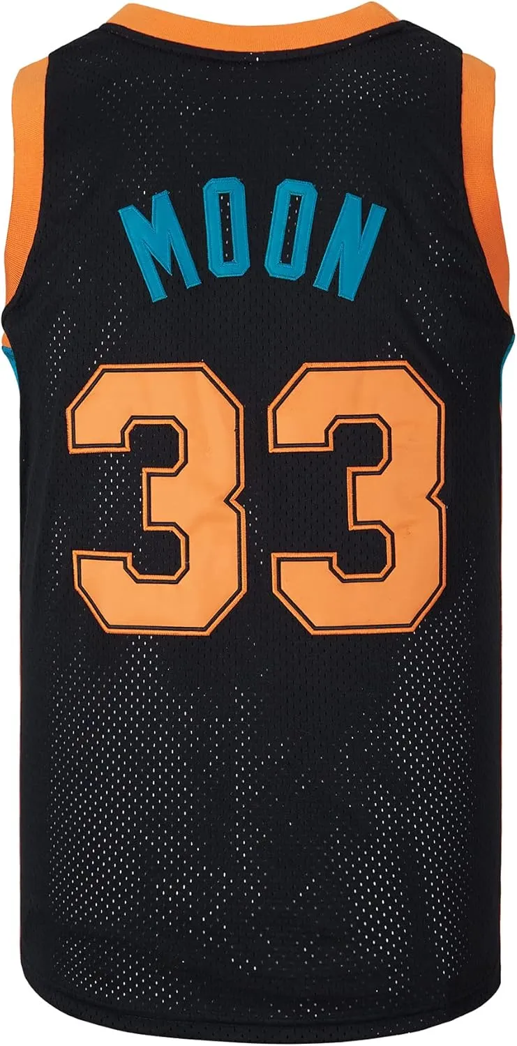 Men's #33 Moon Flint Tropics Movie Basketball Jersey Stitched