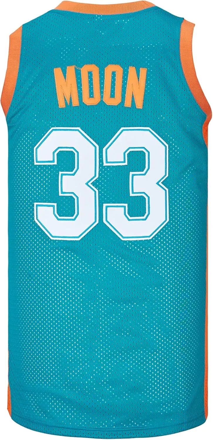 Men's #33 Moon Flint Tropics Movie Basketball Jersey Stitched