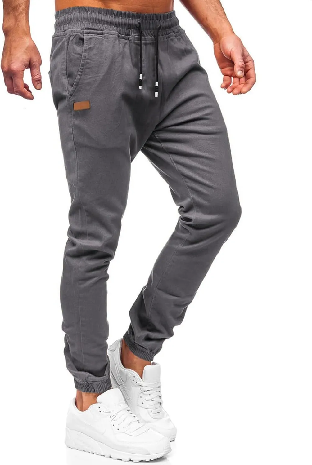 Men's Outdoor Jogging Casual Pants Slim Cargo Workout for Running Sweatpants Hiking