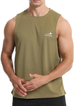 Men's Sleeveless Gym Shirts Quick-Drying Training Running Bodybuilding Athletic Tank Top