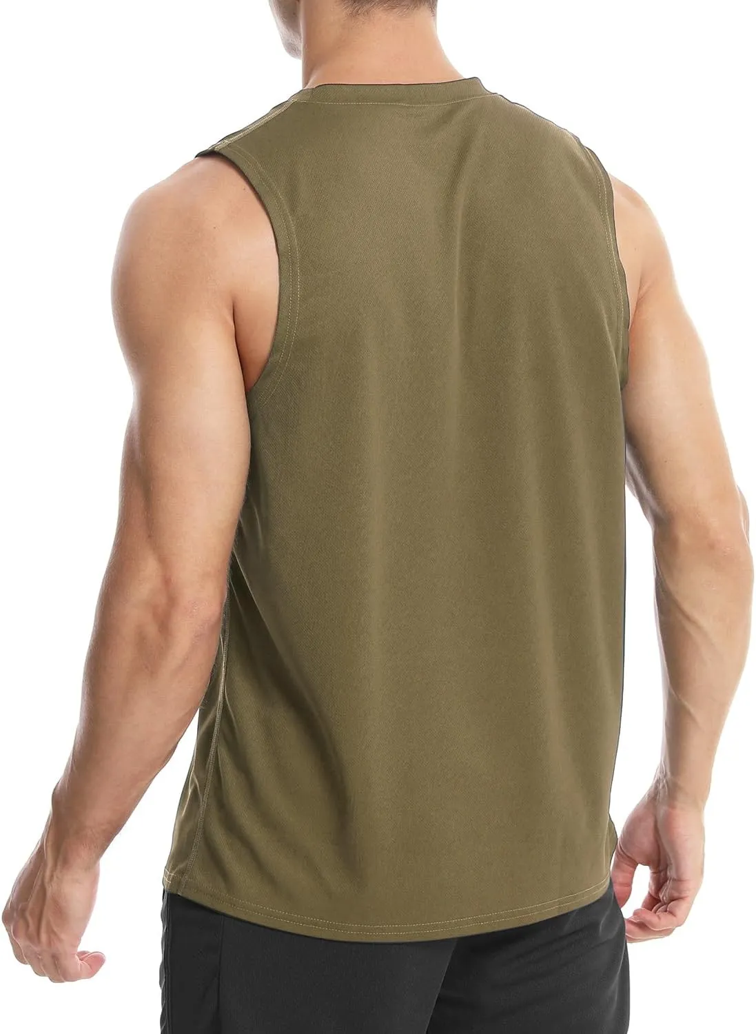 Men's Sleeveless Gym Shirts Quick-Drying Training Running Bodybuilding Athletic Tank Top