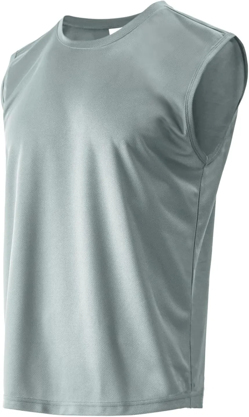 Men's Tank Top Quick Drying Gym Outdoor Running Basketball Swimming Beach Leisure Sleeveless Muscle Shirt