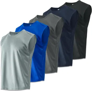 Men's Tank Top Quick Drying Gym Outdoor Running Basketball Swimming Beach Leisure Sleeveless Muscle Shirt