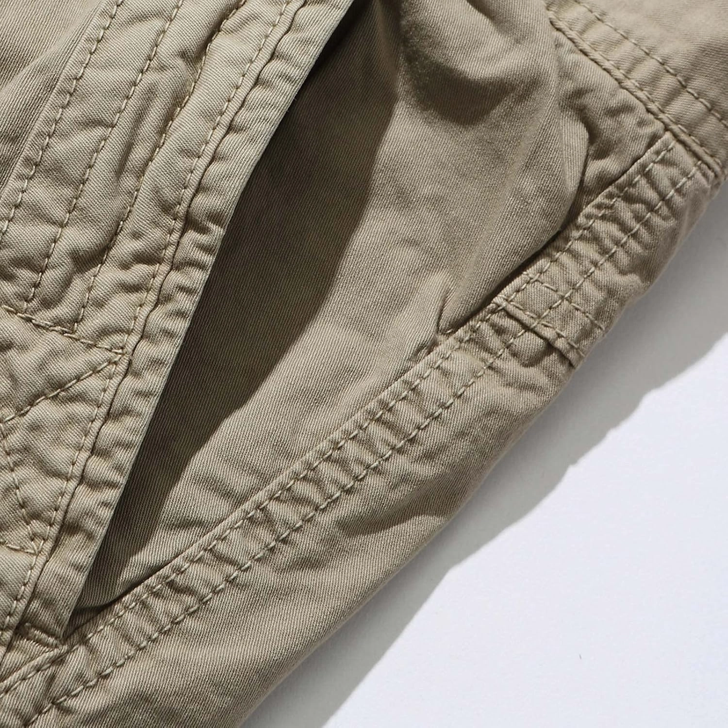 Mens Casual Shorts 7 Inch Inseam Stretch Multi Pocket Cargo Shorts Regular Fit Hiking Athletic Shorts Trendy Clothes