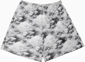 Mens Cool Graphic Print Athletic Shorts Mesh Mens Fashion Quick-Dry Running Shorts for Basketball