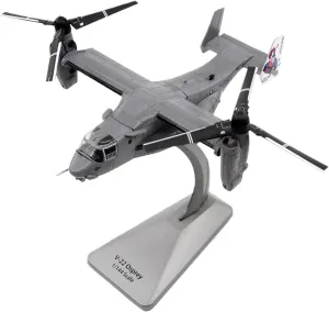 Metal Aircraft Model 1/144 Scale Diecast for Variable Wing Bell V-22 V22 MV-22B Osprey Transport Helicopter Amphibious Aviation Enthusiasts
