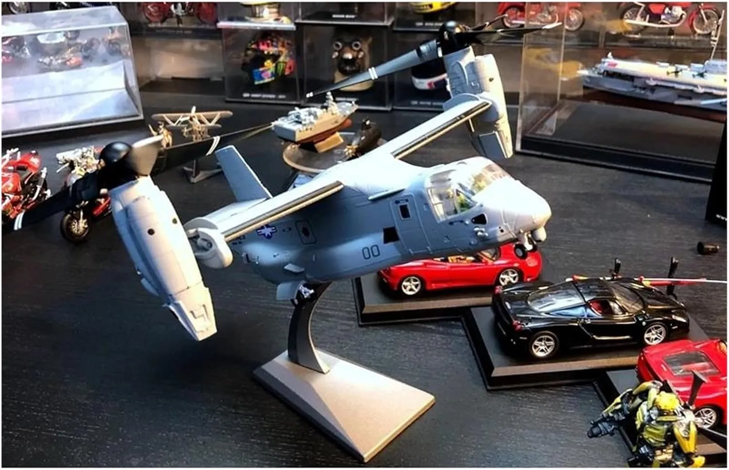 Metal Aircraft Model 1:72 Alloy for V-22 Osprey Tilt-Rotor Aircraft Metal Model Helicopter Decoration Wing Can Be Folded Aviation Enthusiasts
