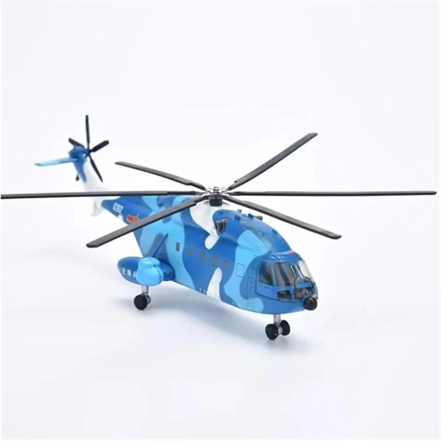 Metal Aircraft Model Diecast 1:144 Scale for Straight 8 Multi-Purpose Helicopter Alloy Aircraft Model Souvenir for Adult Aviation Enthusiasts(Style 1)