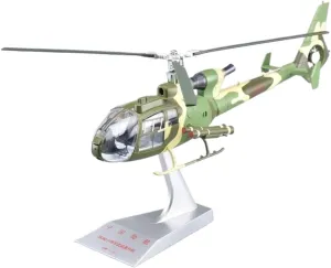 Metal Aircraft Model Diecast for Gazelle SA341/342 Helicopter 1/32 Scale Replica Model Aircraft Static Decoration Aviation Enthusiasts