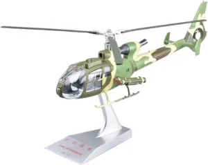 Metal Aircraft Model Diecast Metal for Gazelle SA341/342 Helicopter 1/32 Scale Replica Model Aircraft Aviation Enthusiasts