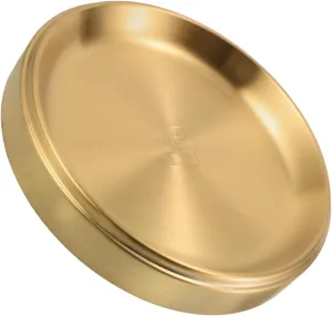 Metal Camping Plates Grilling Prep Serve Trays Stainless Steel Dinner Plate for Grill