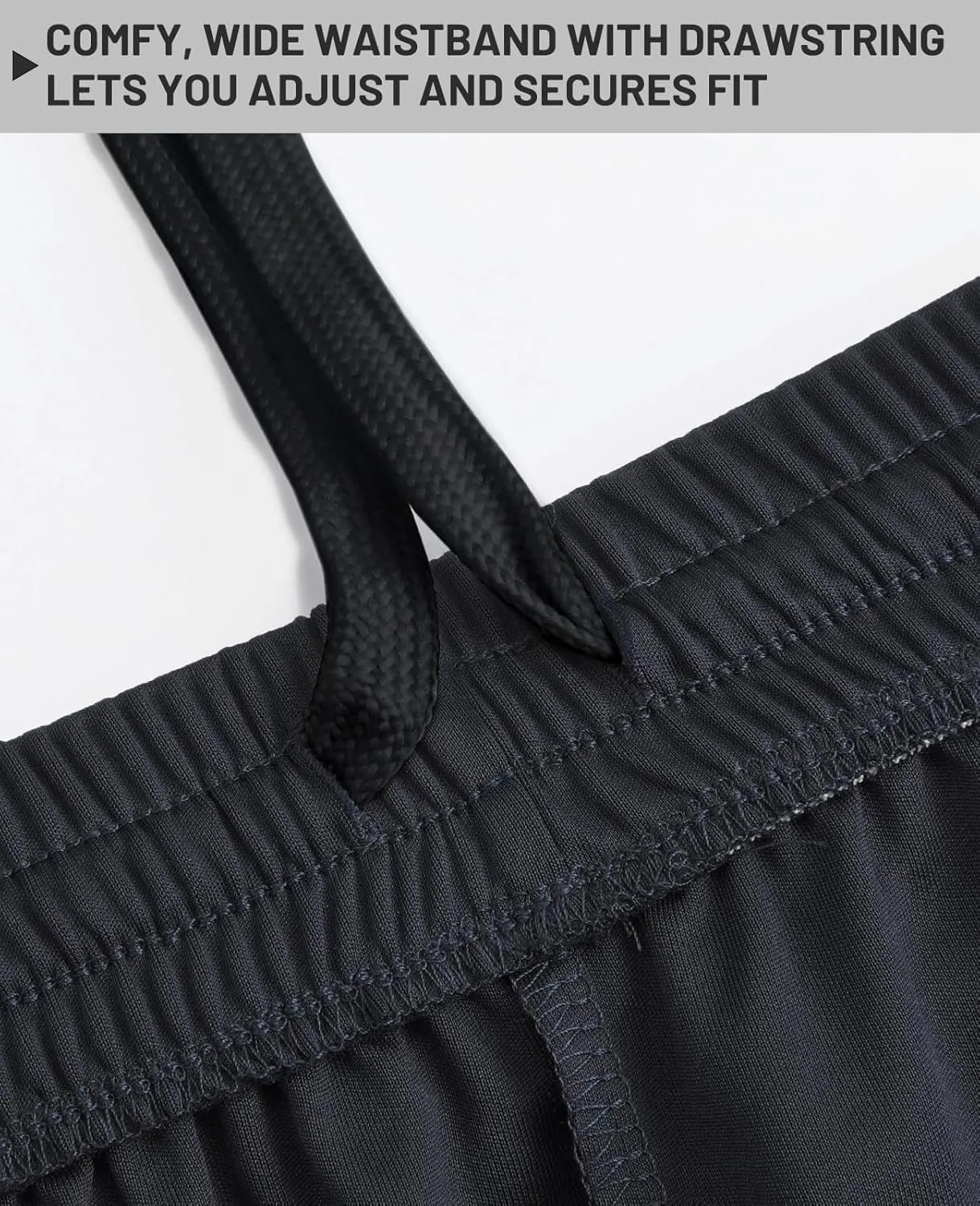 MIER Men's Quick-Dry Athletic/Soccer/Basketball Shorts Without Pockets No Liner Running Workout Training Active Shorts