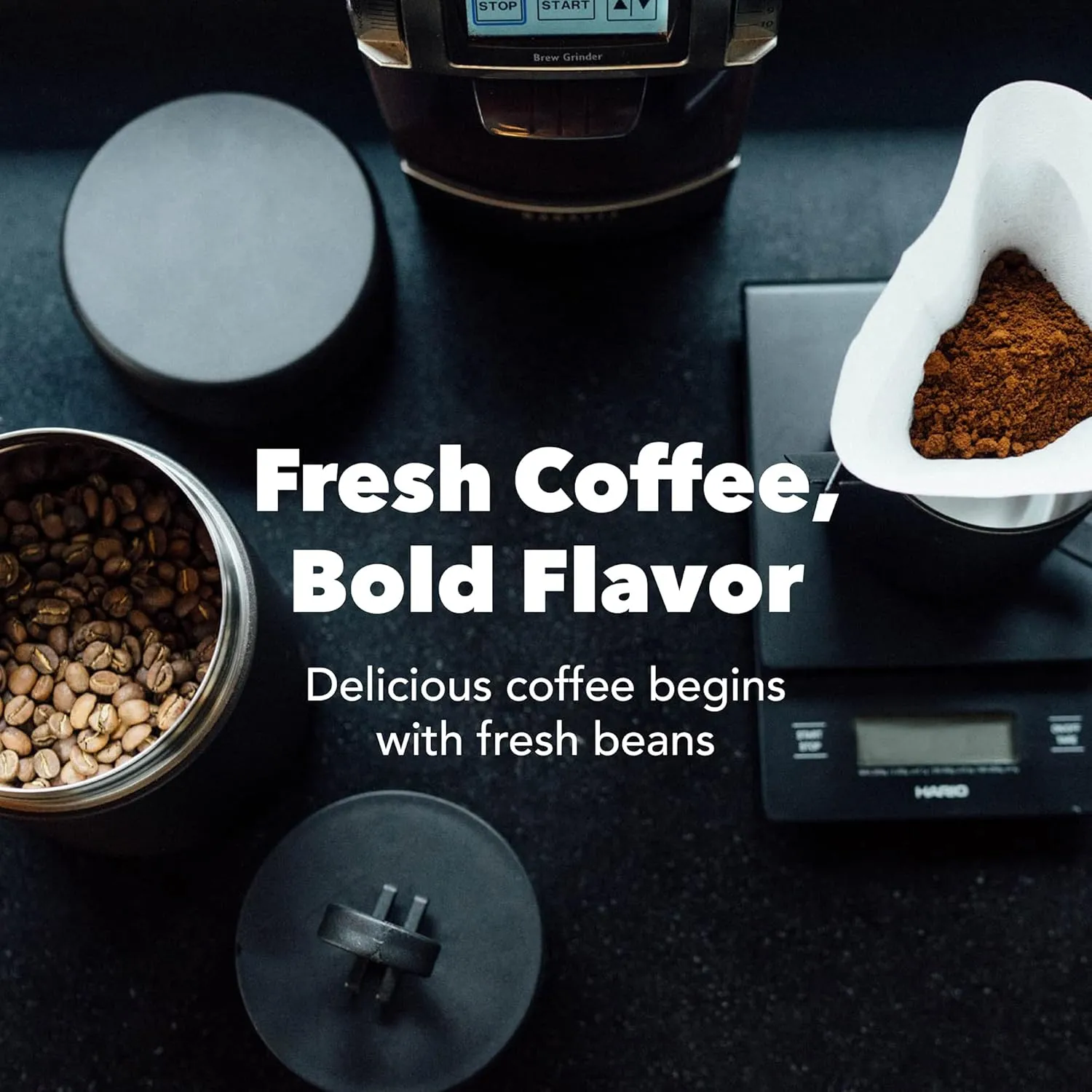 MiiR Airtight Coffee Canister, Portable Storage for Coffee, Tea, and Espresso, Stainless Steel Construction - Locks in Freshness for Your Favorite Beans and Leaves