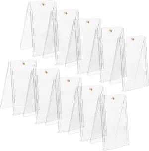 Milisten 10pcs Magnetic Card Holders Hard Protectors for Trading Cards Display Cases Compact and Portable Storage Easy to Organize and Clean