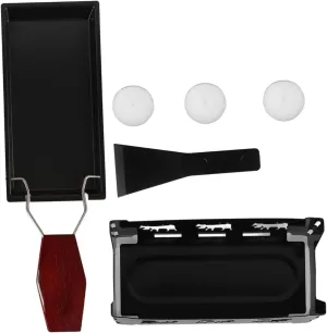 Milisten 1set Outdoor Folding Cheese Melting Pan Handle Candles for Baking Grilling and Romantic Gatherings Non- Grill for Use