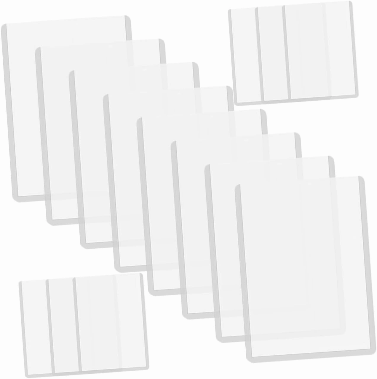 Milisten 50Pcs Transparent Game Card Sleeves Trading Card Protective Covers Lightweight Storage and Use