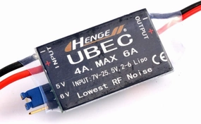 MINGCHUAN Henge 4A 2-6S UBEC Adjustable Switchable BEC Input 7V-25.5V Output 5V 6V / 4A Continuous Max 6A for RC FPV Drone Quadcopter Car Accessory