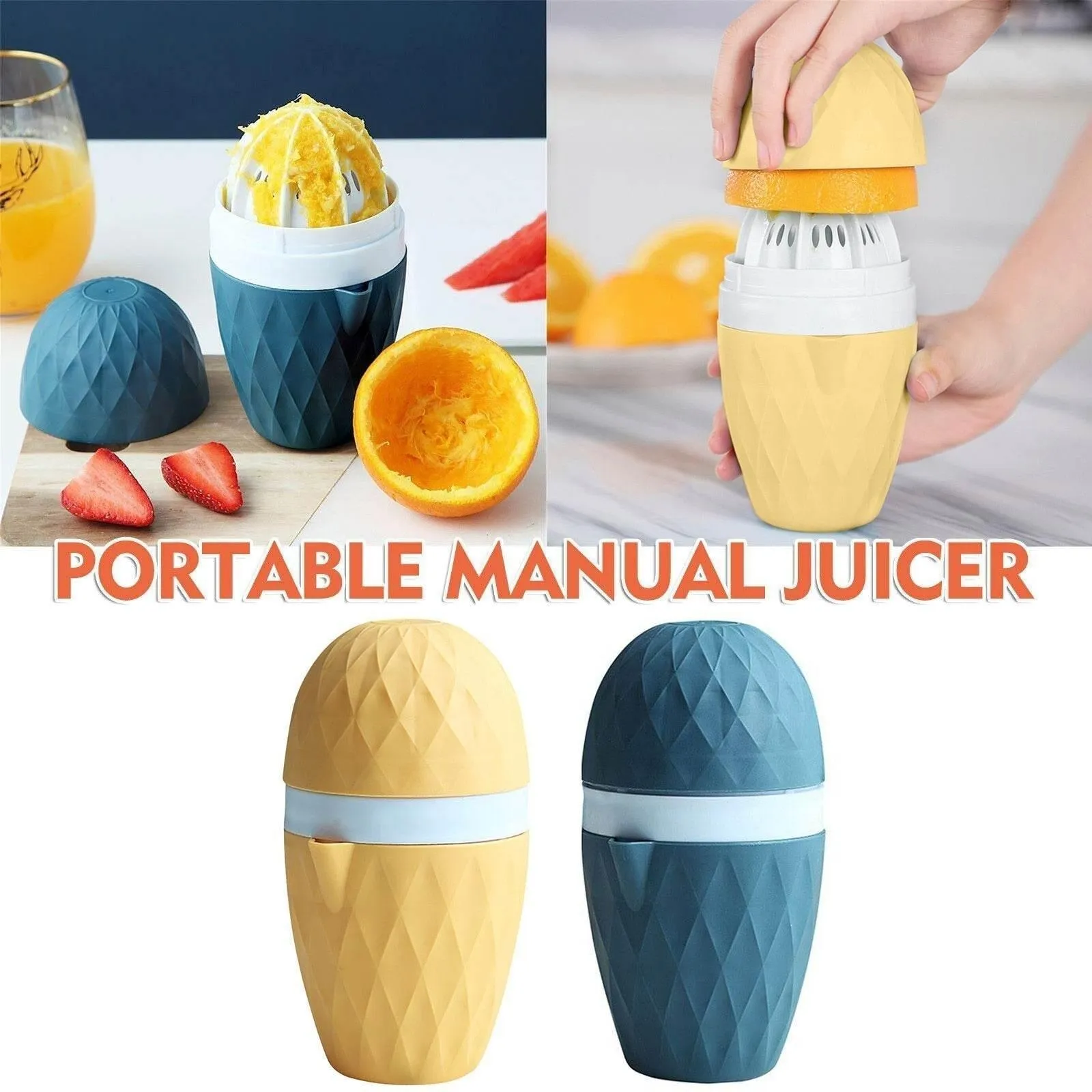 Mini Citrus Juicer - Portable Orange Lemon Squeezer
