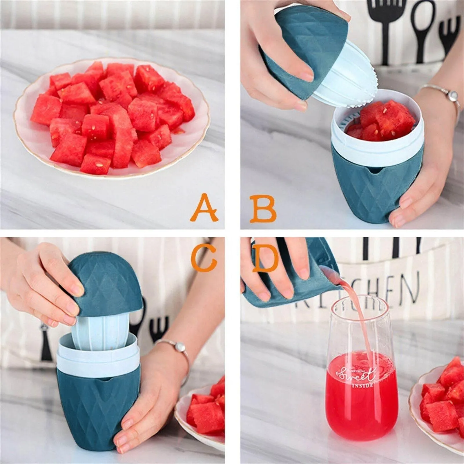 Mini Citrus Juicer - Portable Orange Lemon Squeezer