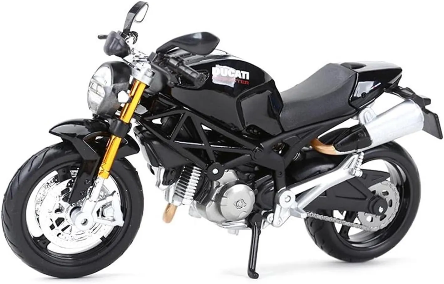 Mini Simulation Motorcycle Toys 1:12 for Ducati Monster 696 Red Die Cast Vehicles Collectible Hobbies Motorcycle Model Toys Adult for Boys(Red)