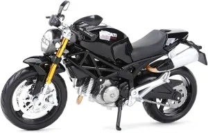 Mini Simulation Motorcycle Toys 1:12 for Ducati Monster 696 Red Die Cast Vehicles Collectible Hobbies Motorcycle Model Toys Adult for Boys(Red)