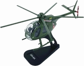 Mini Aircraft Model 1:100 for OH-6A Helicopter Alloy Aircraft Model Collection Decoration Display Airplane Kit