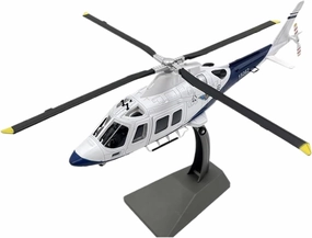 Mini Aircraft Model 1:32 for Agusta AW109 Helicopter Aviation Simulation Alloy Aircraft Model Finished Collection Airplane Kit