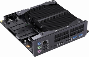 MINISFORUM BD795i SE Motherboard AMD Ryzen 9 7945HX(16C/32T) Gaming Mini PC Without RAM/SSD/OS, 2X DDR5 SODIMM Slots, 2X PCIe4.0 SSD, M.2 2230 Key E Slot, HDMI DP USB-C Triple Video Outputs Computer
