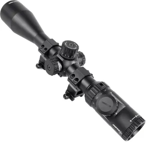 MK 4-16X50/6-24X50 Hunting Rifle Scope 30mm Tube Red/Green/Blue Illuminated Reticle SFP Riflescope w/Side Parallax Adjustment