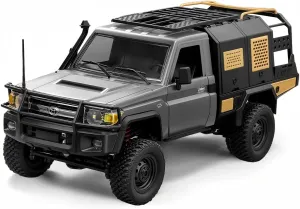 MN82S RC Rock Crawler, 2.4Ghz Toyota Remote Control Truck, 4WD 2 Speeds Switch RC Crawler Off-Road Pick-up with 2 Upgraded 1200mah Battery, 1/12 Scale Trucks (with Gift)