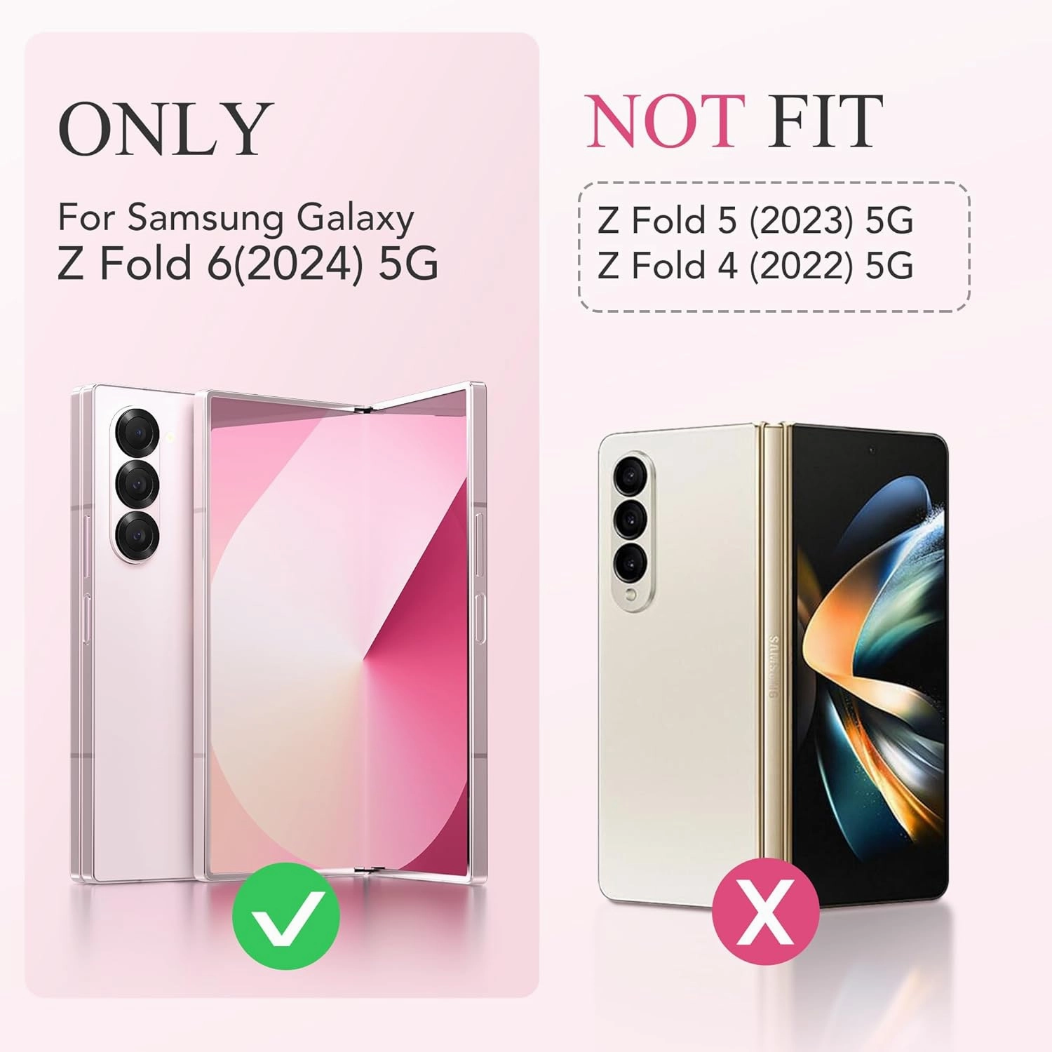 MOBOSI for Magnetic Z Fold 6 Case with S Pen Holder, Compatible with Magsafe, Full Body Built-in Hinge Protection & Front Screen Protector Translucent Slim Phone Case for Samsung Galaxy Z Fold6, Clear